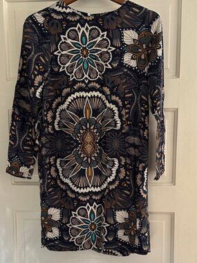 H&M Floral Abstract Print Mini Dress
